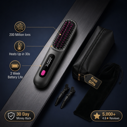 TressPro™ Cordless Hair Straightening Brush