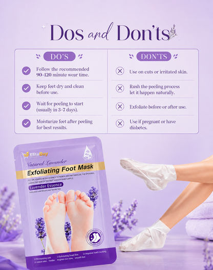 Elitebuy™ Natural Lavender Foot Peeling Mask