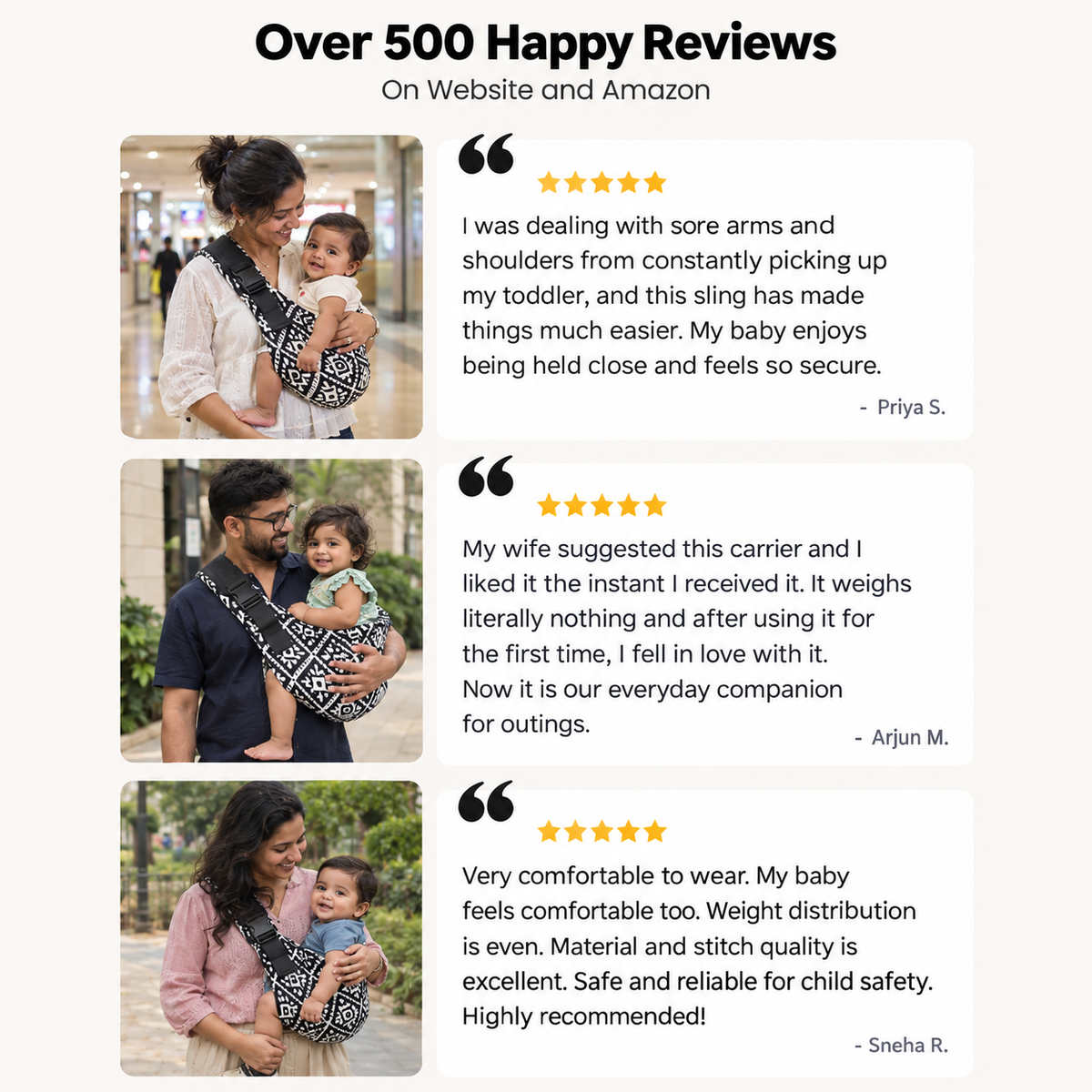 TinyNest™ Hands-Free Baby Carrier